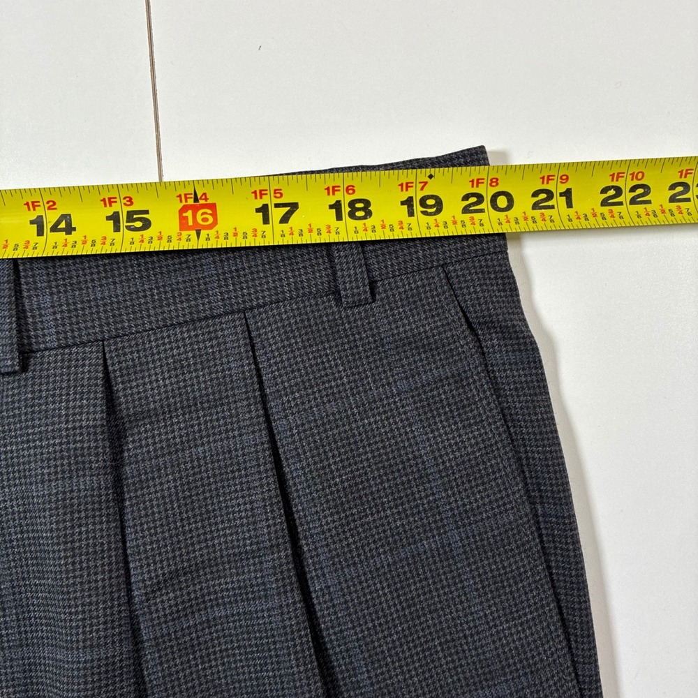 Ralph‎ Ralph Lauren Wool Cashmere Dress Pants 40x30 Grey Glen Plaid Houndstooth - Picture 8 of 11